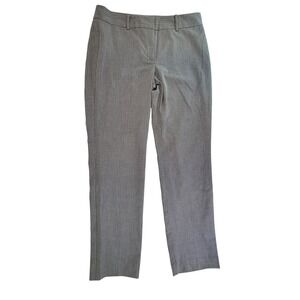 Ann Taylor Petite Signature Gray Pinstripe Career Pants Size 8P